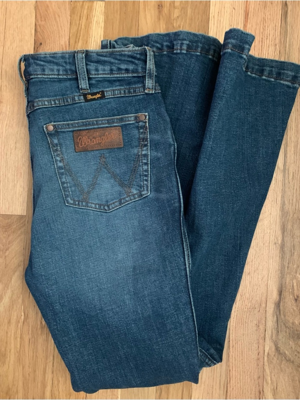 Wrangler Women's Dark Blue Flare Jeans